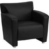 HERCULES Majesty Series Black Leather Chair [222-1-BK-GG]