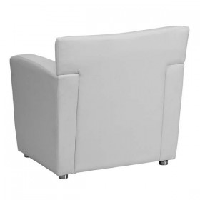 HERCULES Majesty Series White Leather Chair [222-1-WH-GG]