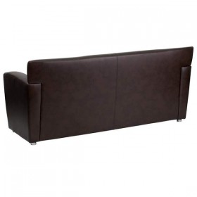 HERCULES Majesty Series Brown Leather Sofa [222-3-BN-GG]