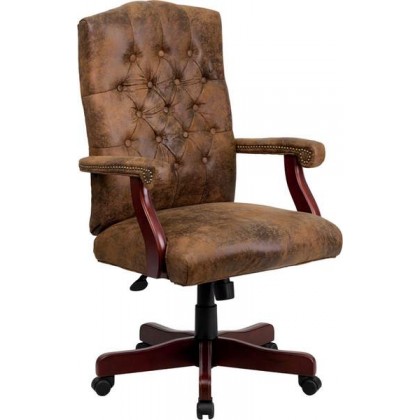Bomber Brown Classic Executive Office Chair [802-BRN-GG]