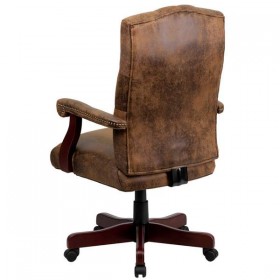 Bomber Brown Classic Executive Office Chair [802-BRN-GG]