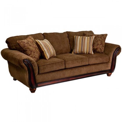 5650 Cornell Chestnut Sofa [AM-C5653-1662-GG]