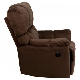 Contemporary Top Hat Chocolate Microfiber Power Recliner [AM-P9320-4171-GG]