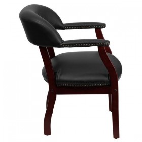 Black Vinyl Luxurious Conference Chair [B-Z105-BLACK-GG]