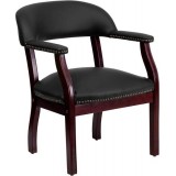 Black Leather Conference Chair [B-Z105-LF-0005-BK-LEA-GG]
