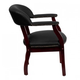 Black Leather Conference Chair [B-Z105-LF-0005-BK-LEA-GG]