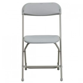 HERCULES Series 440 lb. Capacity Premium Gray Plastic Folding Chair [BH-D0001-GY-GG]