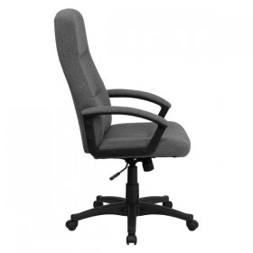 High Back Gray Fabric Executive Swivel Office Chair [BT-134A-GY-GG]