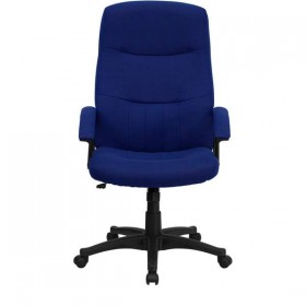 High Back Navy Blue Fabric Executive Swivel Office Chair [BT-134A-NVY-GG]