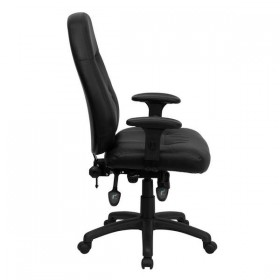 High Back Black Leather Executive Office Chair [BT-2350-BK-GG]