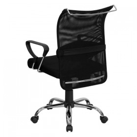 Mid-Back Manager's Chair with Black Mesh Back and Padded Mesh Seat [BT-2905-GG]