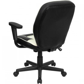 Mid-Back Vinyl Steno Executive Office Chair [BT-2922-BK-GG]