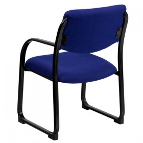 Navy Fabric Executive Side Chair with Sled Base [BT-508-NVY-GG]