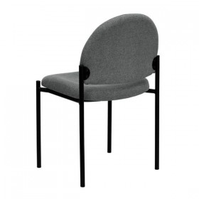 Gray Fabric Comfortable Stackable Steel Side Chair [BT-515-1-GY-GG]