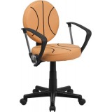 Basketball Task Chair with Arms [BT-6178-BASKET-A-GG]