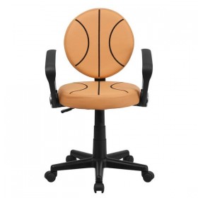 Basketball Task Chair with Arms [BT-6178-BASKET-A-GG]