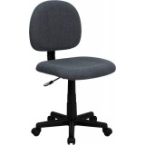 Mid-Back Ergonomic Gray Fabric Task Chair [BT-660-GY-GG]