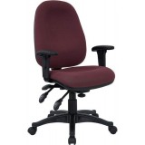 Mid-Back Multi-Functional Burgundy Fabric Swivel Computer Chair [BT-662-BY-GG]