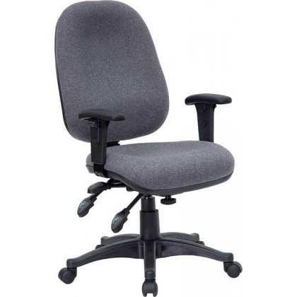 Mid-Back Multi-Functional Gray Fabric Swivel Computer Chair [BT-662-GY-GG]