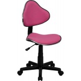 Pink Fabric Ergonomic Task Chair [BT-699-PINK-GG]