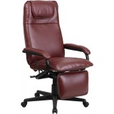 High Back Burgundy Leather Executive Reclining Office Chair [BT-70172-BG-GG]