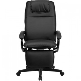 High Back Black Leather Executive Reclining Office Chair [BT-70172-BK-GG]