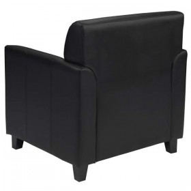 HERCULES Diplomat Series Black Leather Chair [BT-827-1-BK-GG]