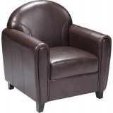 HERCULES Envoy Series Brown Leather Chair [BT-828-1-BN-GG]