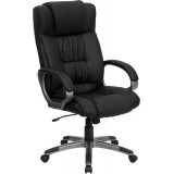 High Back Black Leather Executive Office Chair [BT-9002H-BK-GG]