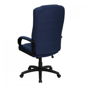 High Back Navy Fabric Executive Office Chair [BT-9022-BL-GG]