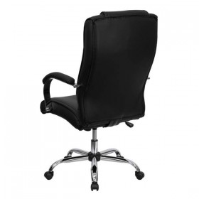 High Back Black Leather Executive Office Chair [BT-9080-BK-GG]