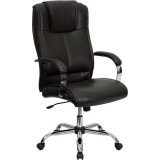 High Back Brown Leather Executive Office Chair [BT-9080-BRN-GG]