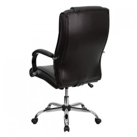 High Back Brown Leather Executive Office Chair [BT-9080-BRN-GG]