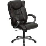 High Back Espresso Brown Leather Executive Office Chair [BT-9088-BRN-GG]