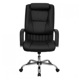 High Back Black Leather Executive Office Chair [BT-9130-BK-GG]