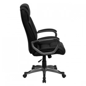 High Back Black Leather Executive Office Chair [BT-9177-BK-GG]