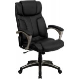 High Back Folding Black Leather Executive Office Chair [BT-9875H-GG]