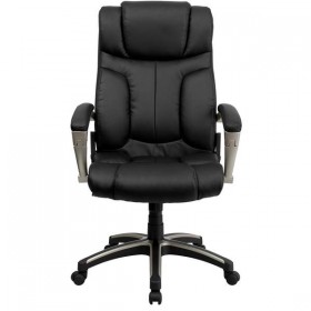 High Back Folding Black Leather Executive Office Chair [BT-9875H-GG]