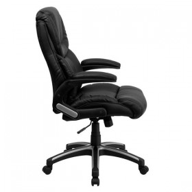 High Back Black Leather Executive Office Chair [BT-9896H-GG]