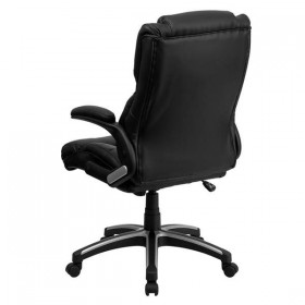High Back Black Leather Executive Office Chair [BT-9896H-GG]