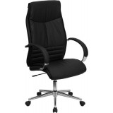 High Back Black Leather Executive Office Chair [BT-9996-BK-GG]