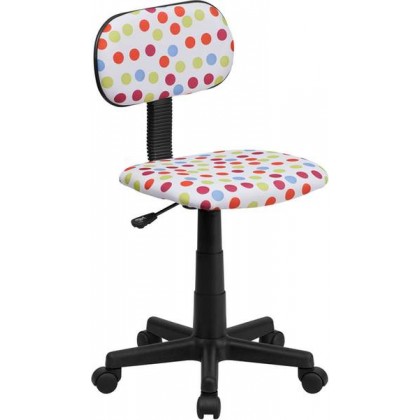 Multi-Colored Dot Printed Computer Chair [BT-D-MUL-GG]
