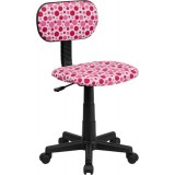 Pink Dot Printed Computer Chair [BT-D-PK-GG]