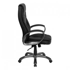 High Back Black Leather Executive Swivel Office Chair [CH-CX0068H04-GG]