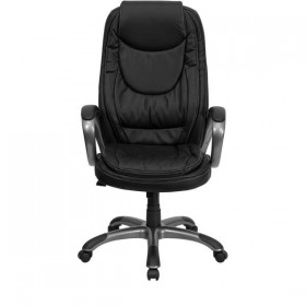 High Back Black Leather Executive Swivel Office Chair [CH-CX0068H04-GG]