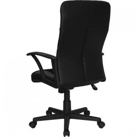 High Back Black Leather / Mesh Combination Executive Swivel Office Chair [CP-A142A01-GG]