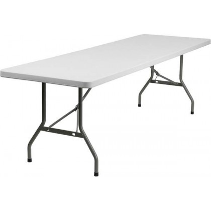 30''W x 96''L Plastic Folding Table [DAD-YCZ-244-GW-GG]