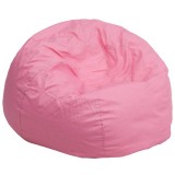 Oversized Solid Light Pink Bean Bag Chair [DG-BEAN-LARGE-SOLID-PK-GG]