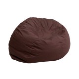 Small Solid Brown Kids Bean Bag Chair [DG-BEAN-SMALL-SOLID-BRN-GG]