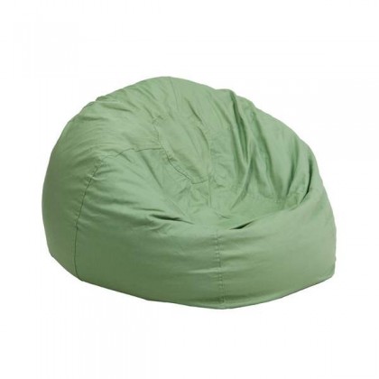 Small Solid Green Kids Bean Bag Chair [DG-BEAN-SMALL-SOLID-GRN-GG]